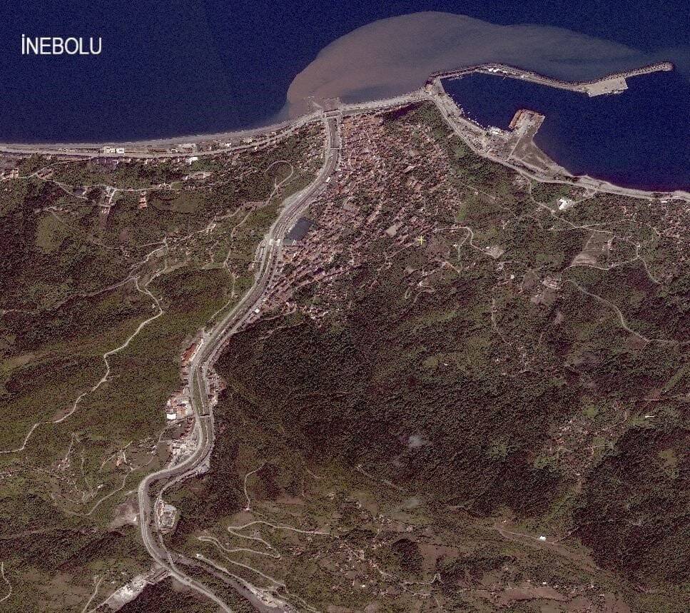 Sel felaketinden Göktürk-1 Uydusu fotoğrafları