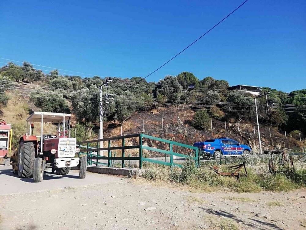 Yangında 100 dönüm arazi zarar gördü