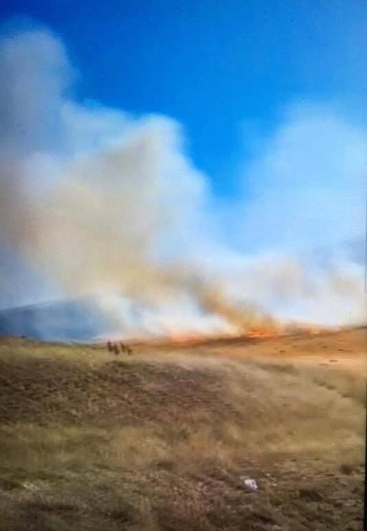 Konya’da saman yangını