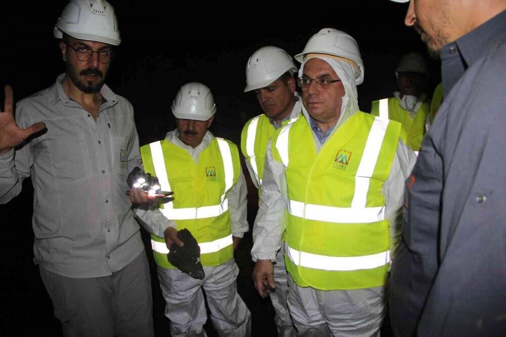 Bakan yardımcıları Hakkari’deki maden alanlarında incelemelerde bulundu