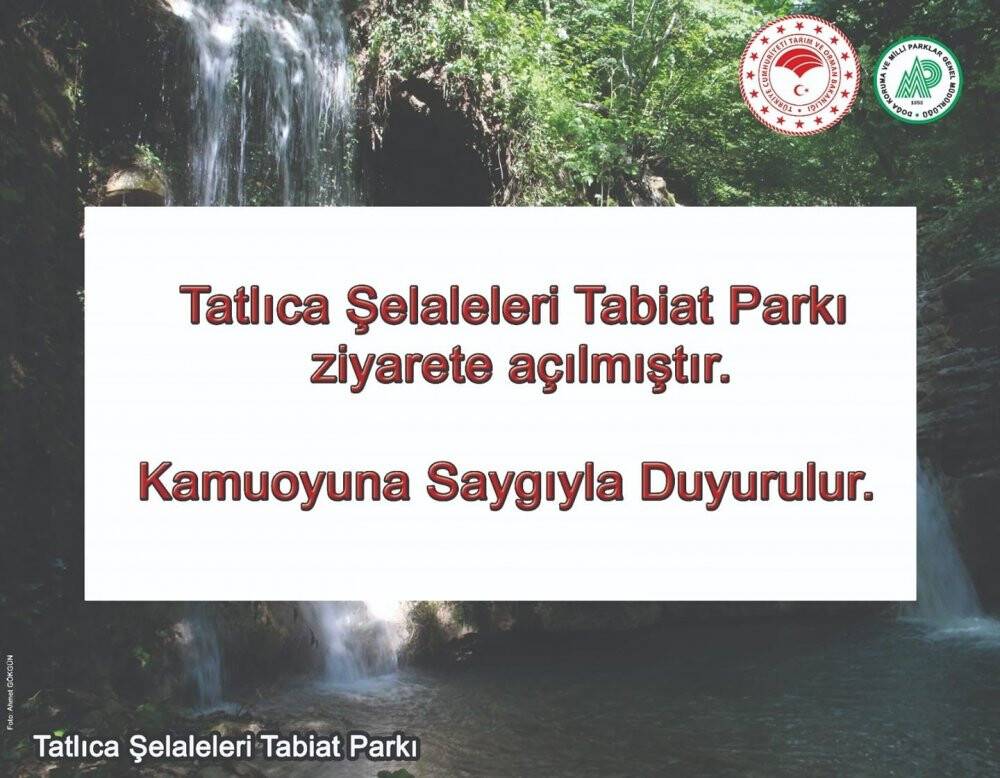 Erfelek Şelaleleri ziyarete açıldı