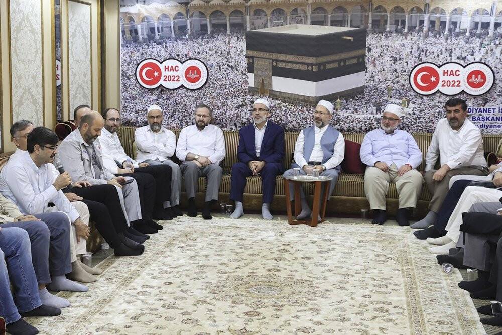 Diyanet İşleri Başkanı Erbaş: “Türkiye’nin hac organizasyonunda geldiği nokta bizi sevindiriyor”