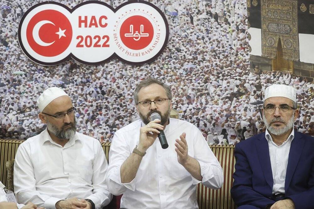 Diyanet İşleri Başkanı Erbaş: “Türkiye’nin hac organizasyonunda geldiği nokta bizi sevindiriyor”