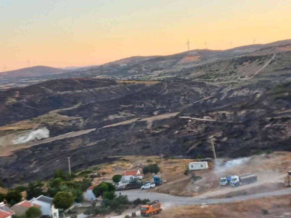 Çeşme yangınları kısmi kontrol altında