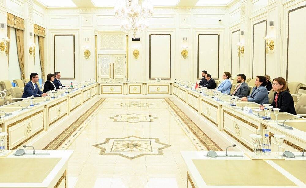 Aile ve Sosyal Hizmetler Bakanı Yanık, Azerbaycan Milli Meclis Başkanı Gafarova ile görüştü
