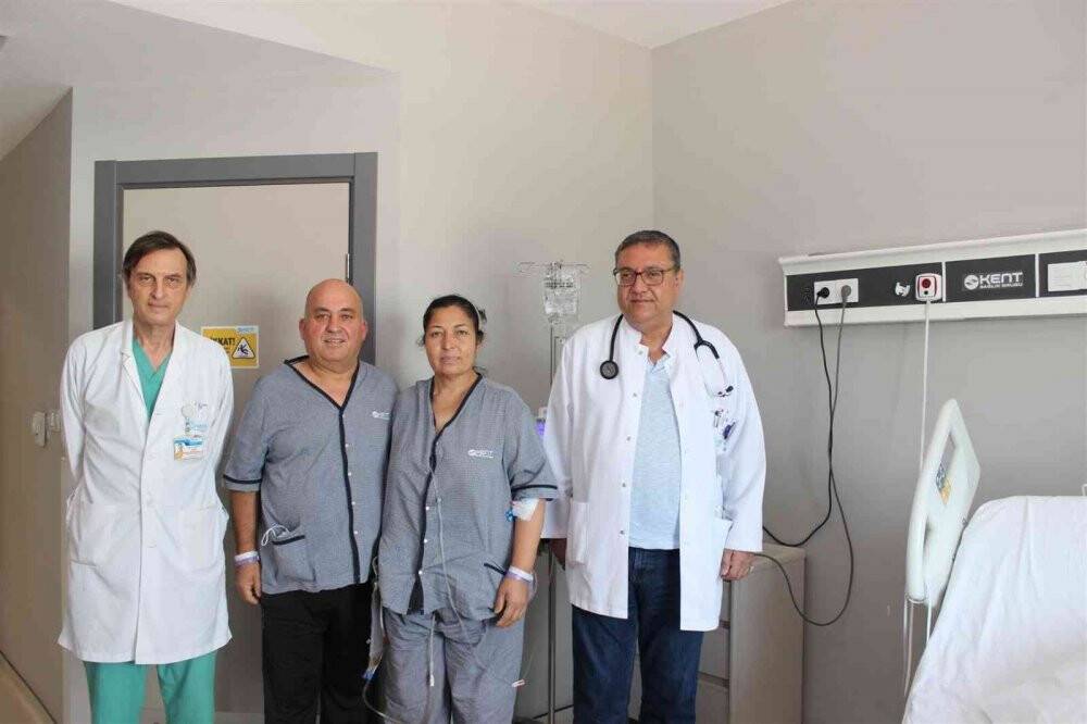 Kanseri yenen kadın eşinin böbreğiyle diyalizden kurtuldu