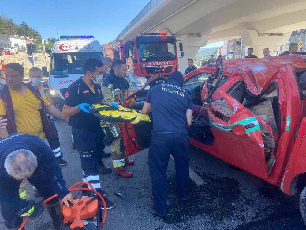 Başkent’te trafik kazası