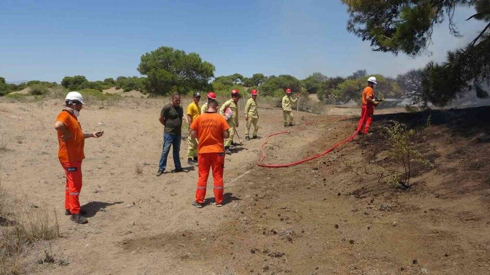 Antalya’da çamlık alandaki yangın kontrol altına alındı