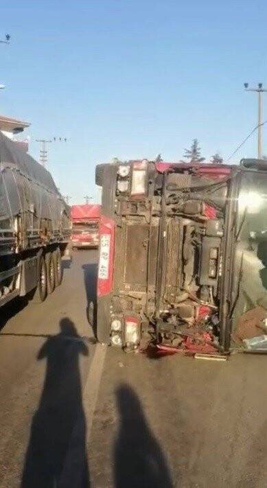 Facia teğet geçti...O anlar kamerada