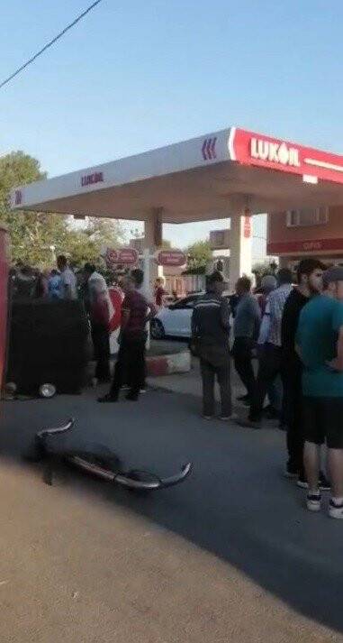 Facia teğet geçti...O anlar kamerada