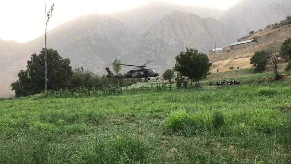 Pençe-Yıldırım Harekatı’nda şehit düşen 4 güvenlik korucusu son yolculuğuna uğurlandı