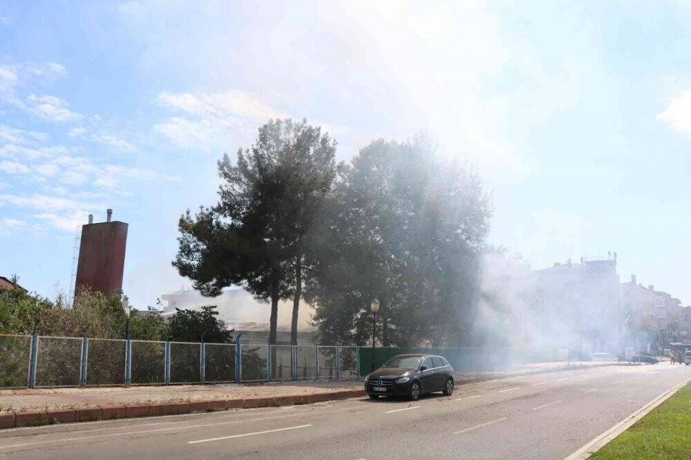 KYK lojmanlarındaki bina alev alev yandı