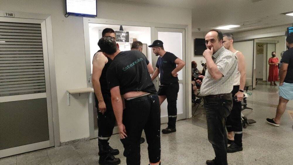 11 kişinin yaralandığı patlama anı kamerada