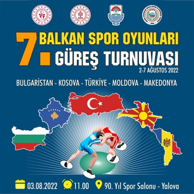 Yalova’da 7. Balkan Güreş Turnuvası yapılacak