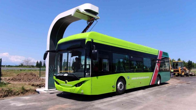 Türkiye’nin ilk hızlı şarj özelliğine sahip elektrikli otobüsleri Samsun’da