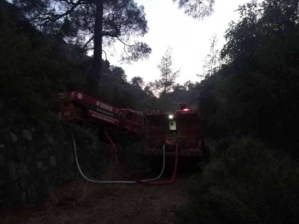 Marmaris’teki orman yangını kontrol altına alındı