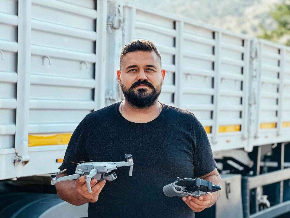 Aydınlı fotoğraf sanatçısı merakını drone ile giderdi