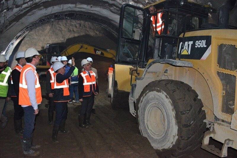 Türkiye’yi Kafkasya’ya bağlayacak Ilgar Tüneli’nde çalışmalar hızlandı