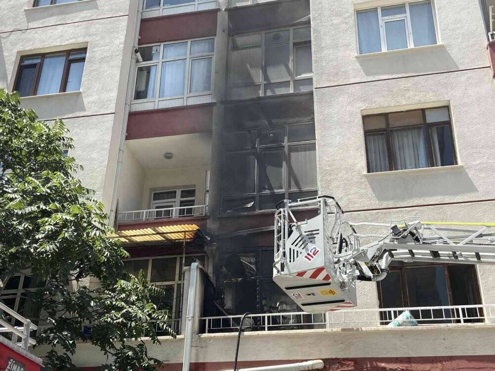 Konya’da ev yangını