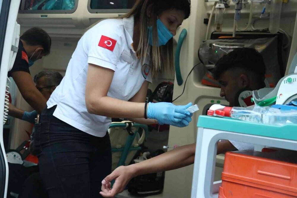 Yolcu dolu otobüs böyle uçtu