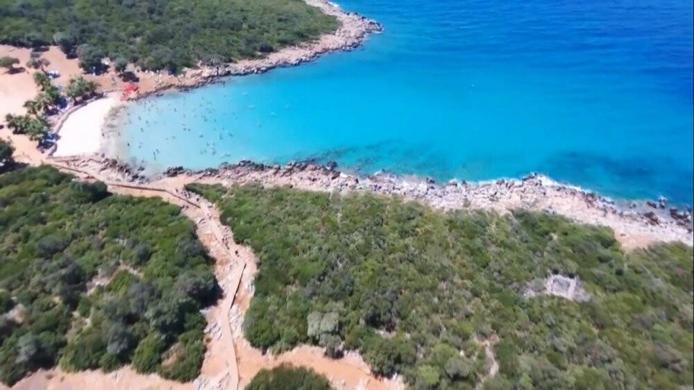 Dünyaca ünlü Sedir Adası havadan görüntülendi