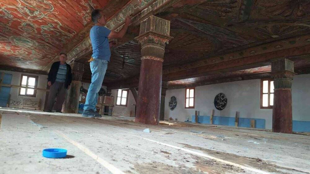 Türkiye’de ender camilerden biri, restore çalışmaları sürüyor