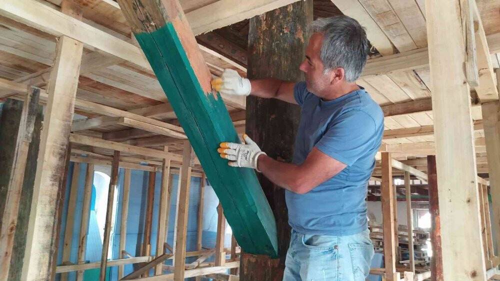 Türkiye’de ender camilerden biri, restore çalışmaları sürüyor