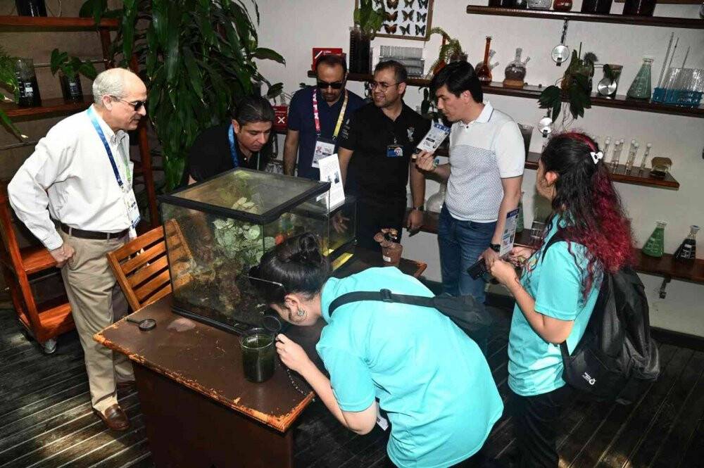 İslam Dayanışma Oyunları heyeti Tropikal Kelebek Bahçesi’ni gezdi