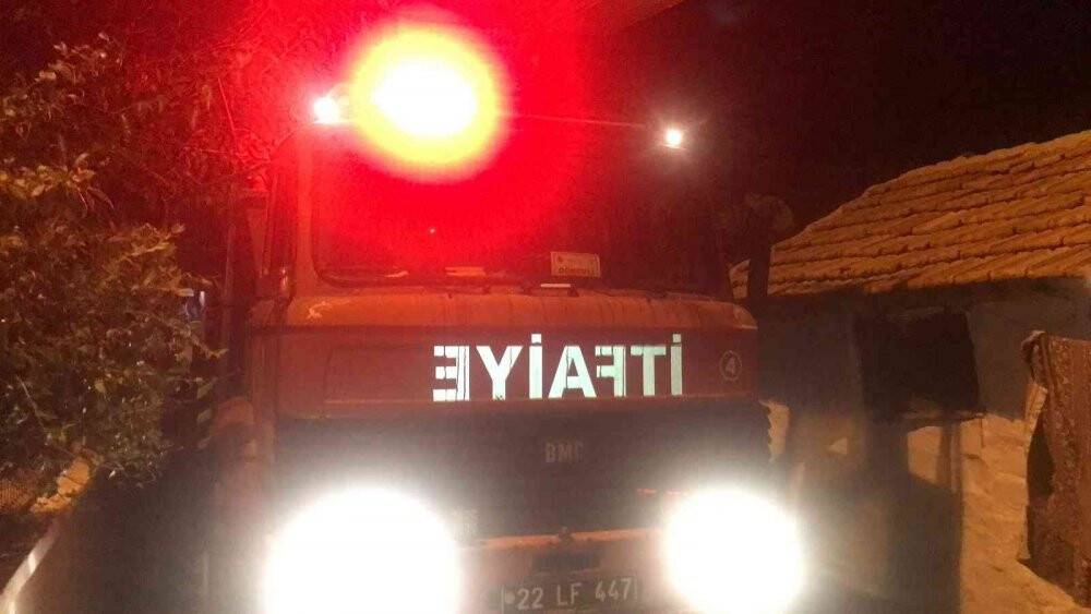 Edirne’de bomba gibi patlayan tüp nedeniyle mahalleli ayağa kalktı