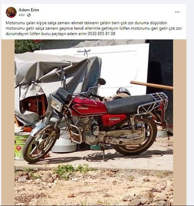 "Motorumu getir, salça zamanı geçince kendi ellerimle getireyim"