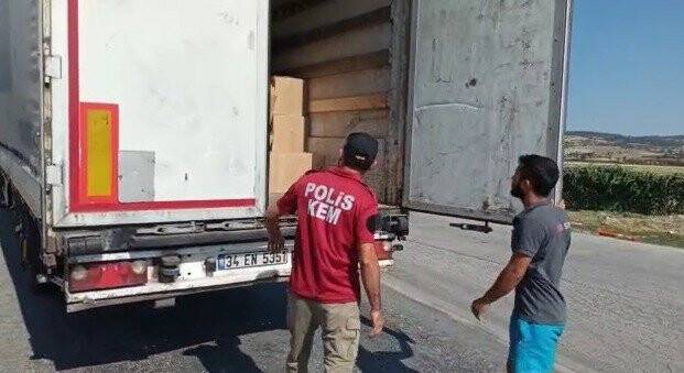 Şüpheli tırdan 3 milyon kaçak sigara çıktı
