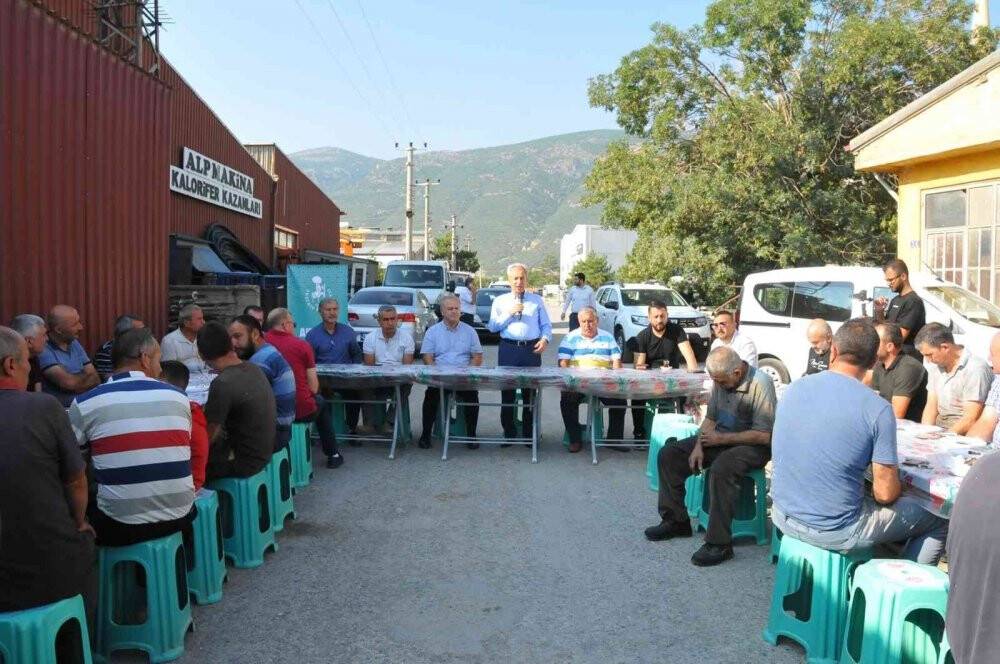 Başkan Akkaya sanayi esnafıyla buluştu