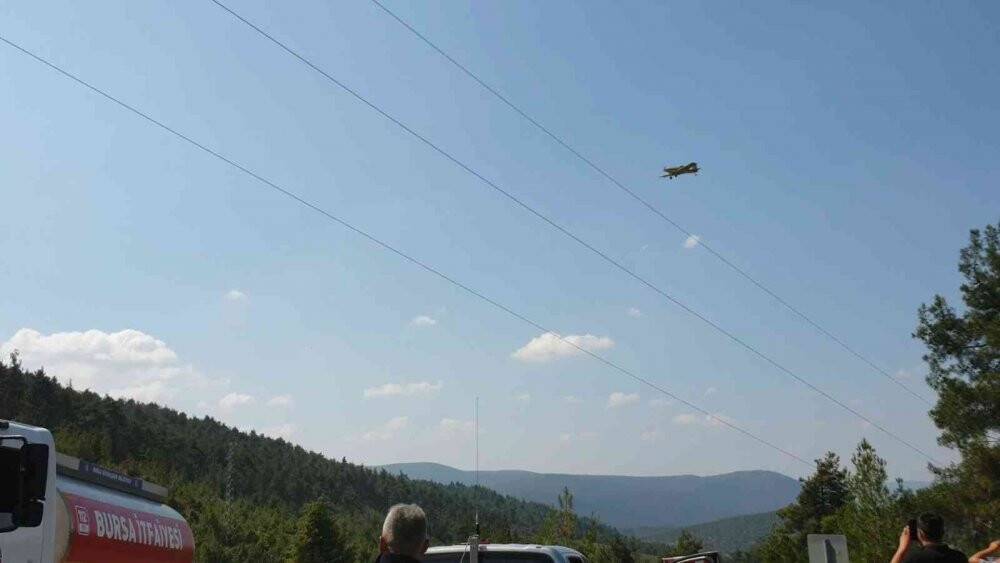Bursa’da orman yangını için müthiş seferberlik...Yangın kontrol altında