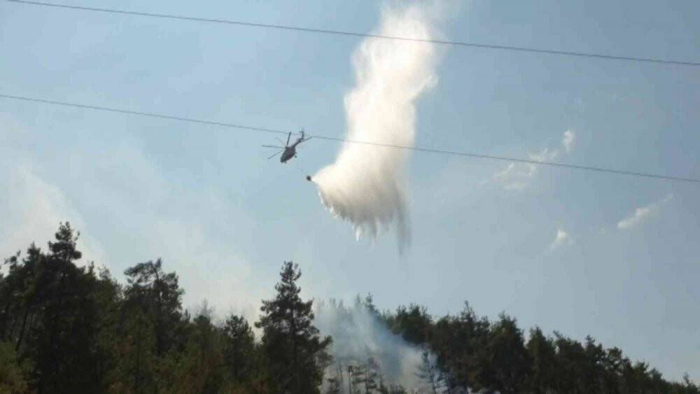 Bursa’da orman yangını için müthiş seferberlik...Yangın kontrol altında