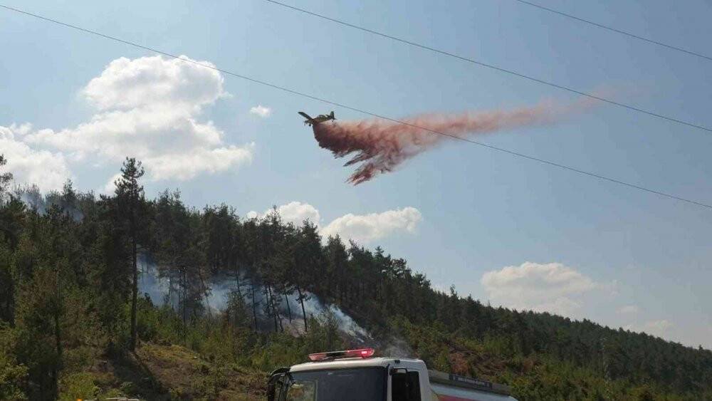 Bursa’da orman yangını için müthiş seferberlik...Yangın kontrol altında