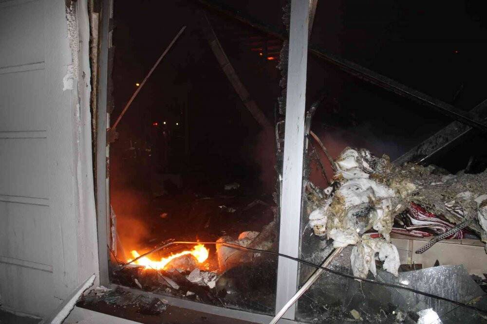 Kayseri’de fabrika yangını