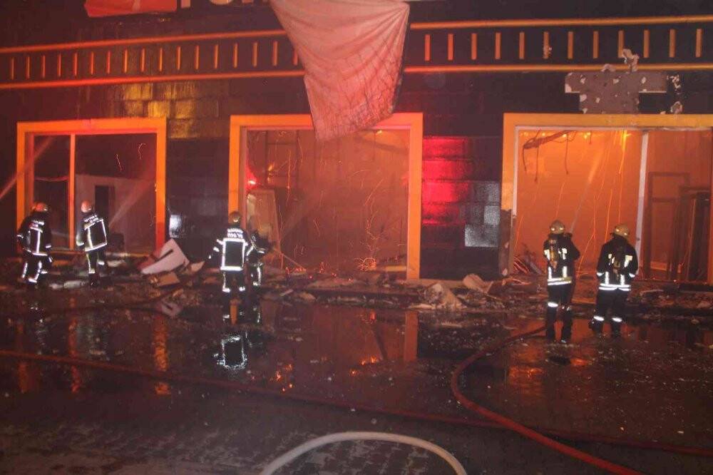 Kayseri’de fabrika yangını