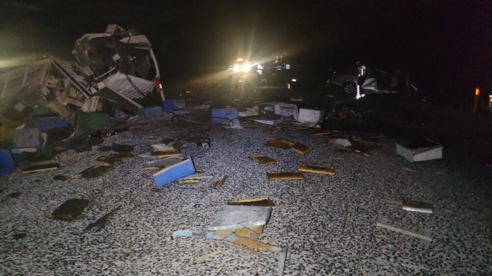 Arı yüklü kamyonla otomobil çarpıştı: 4 ölü, 3 yaralı
