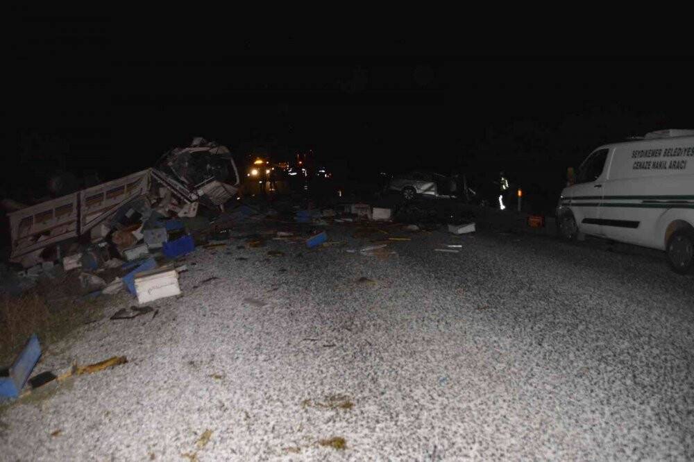 Arı yüklü kamyonla otomobil çarpıştı: 4 ölü, 3 yaralı
