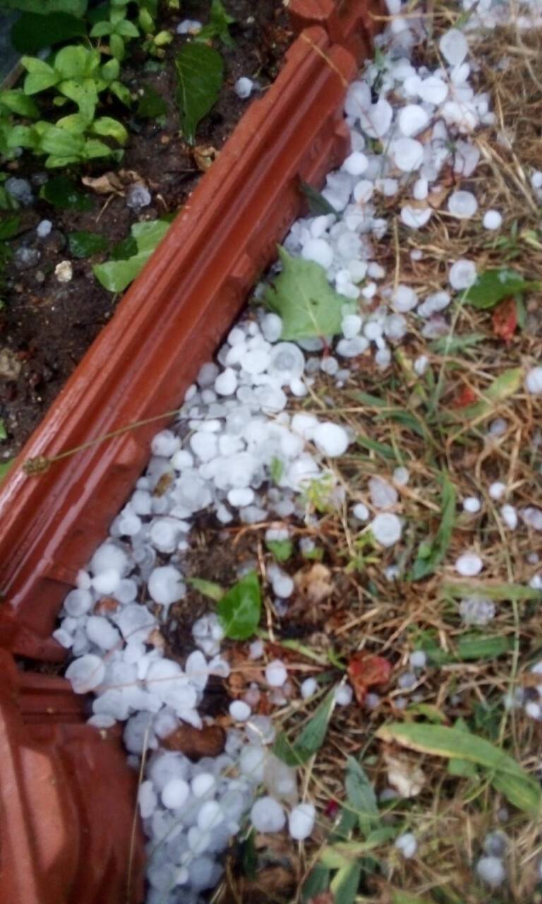 Yaz ayında dolu şaşkınlığı