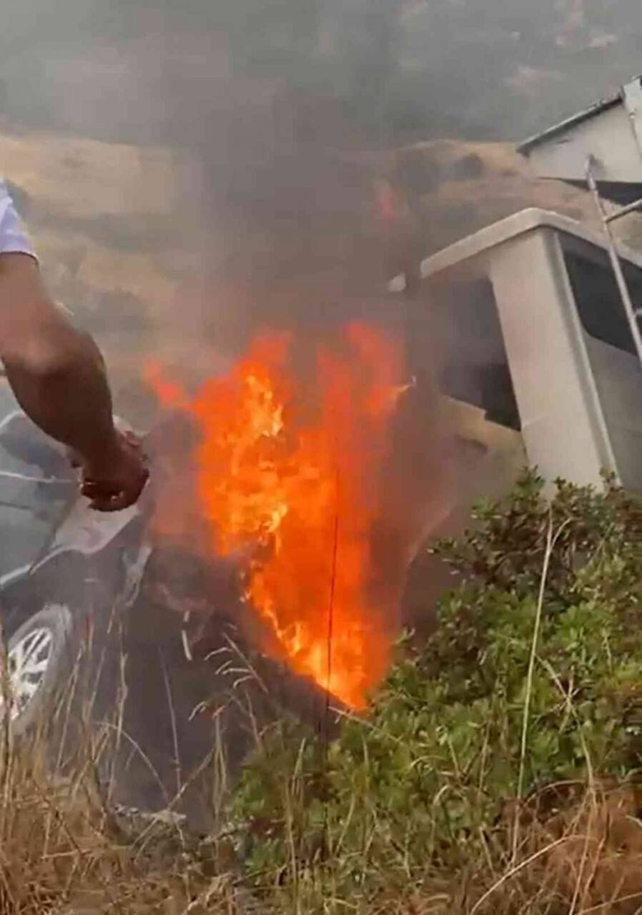 İbrahim Tatlıses’i yanmaktan vatandaşlar kurtardı