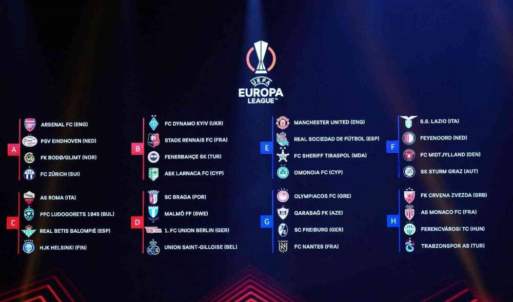 UEFA Avrupa Ligi’nde gruplar İstanbul’da belli oldu