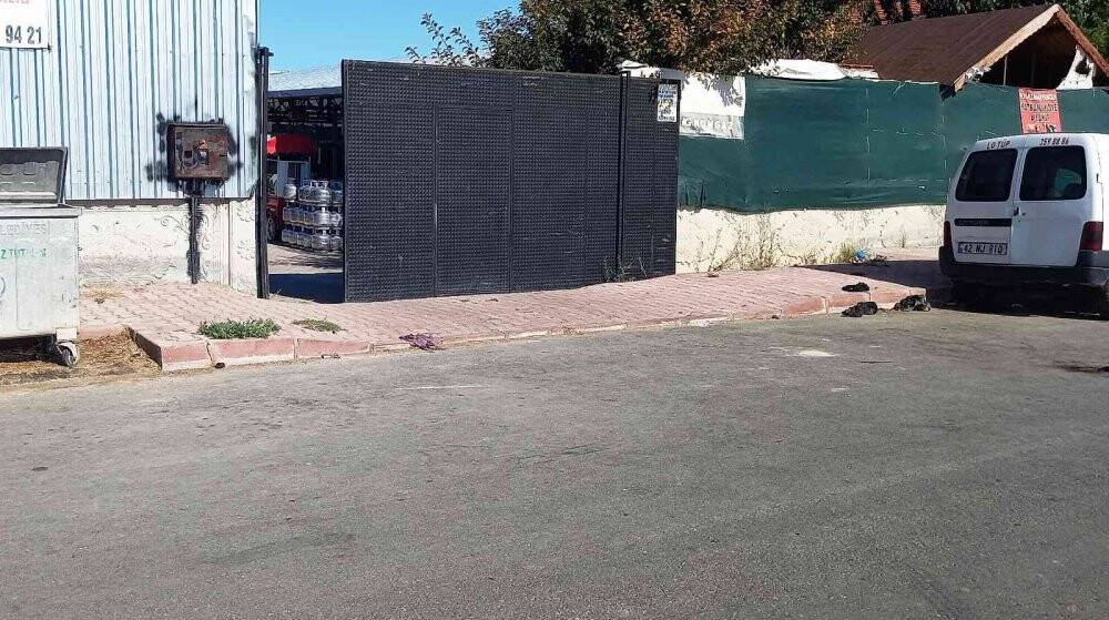 Tüp bayisinde, tüpten sızan gaz sıkışarak parladı