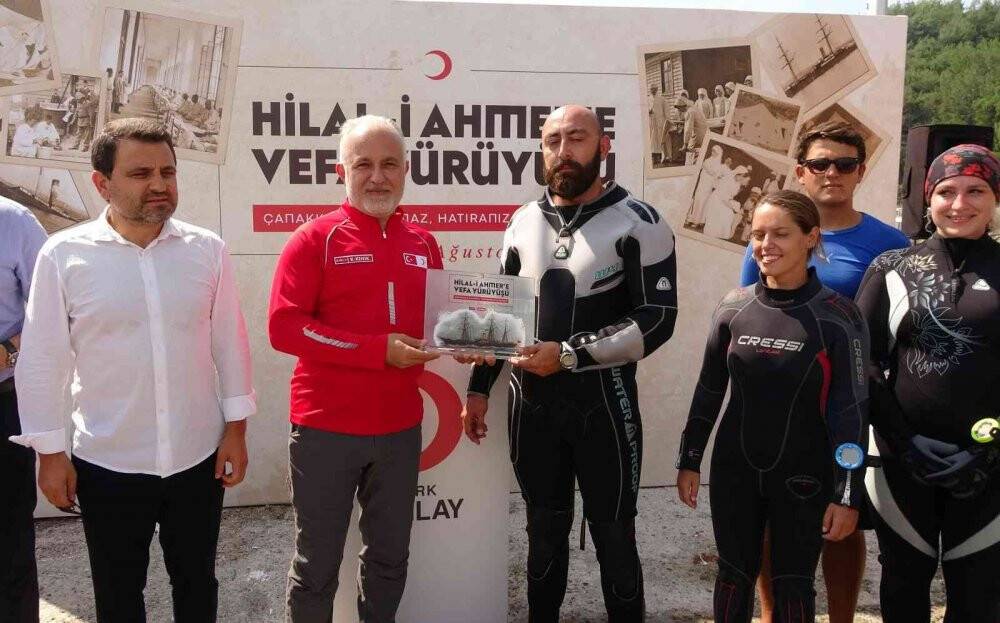 Türk Kızılayı’ndan Halep vapuruna anı dalışı