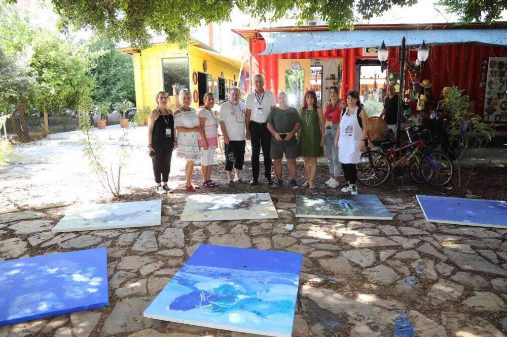 1. Mezitli Resim Çalıştayı başladı