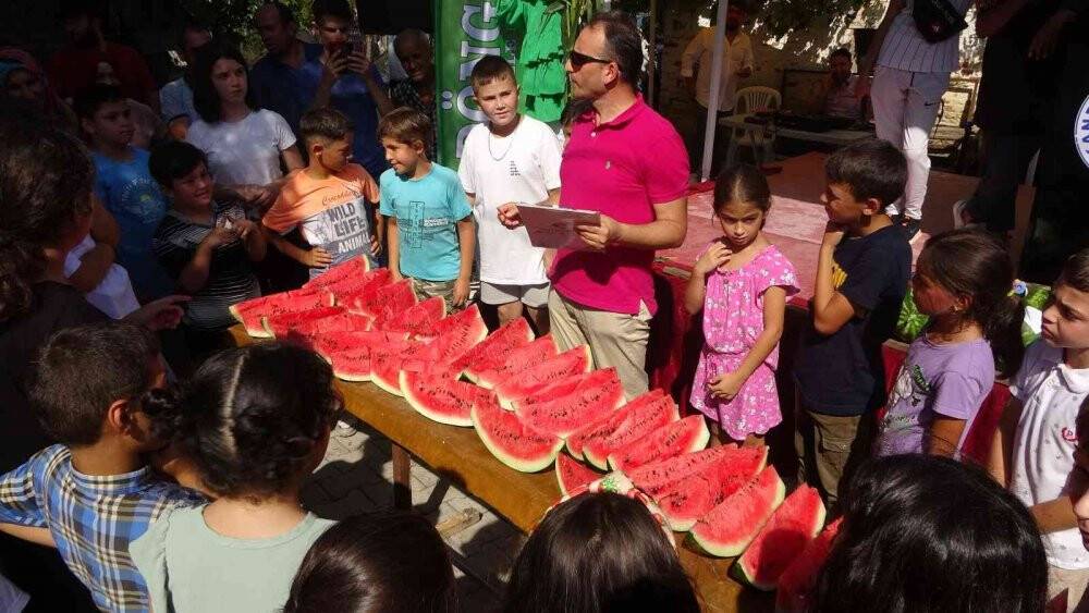 Karpuz Festivali renkli görüntülere sahne oldu, en ağır karpuz seçildi
