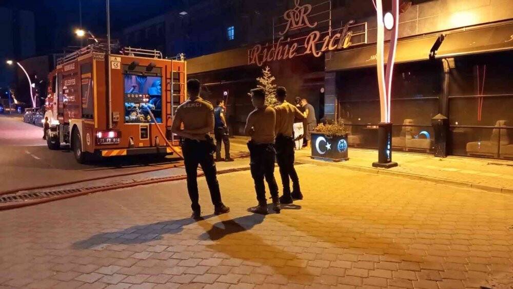 Kırıkkale’de kafe yangını