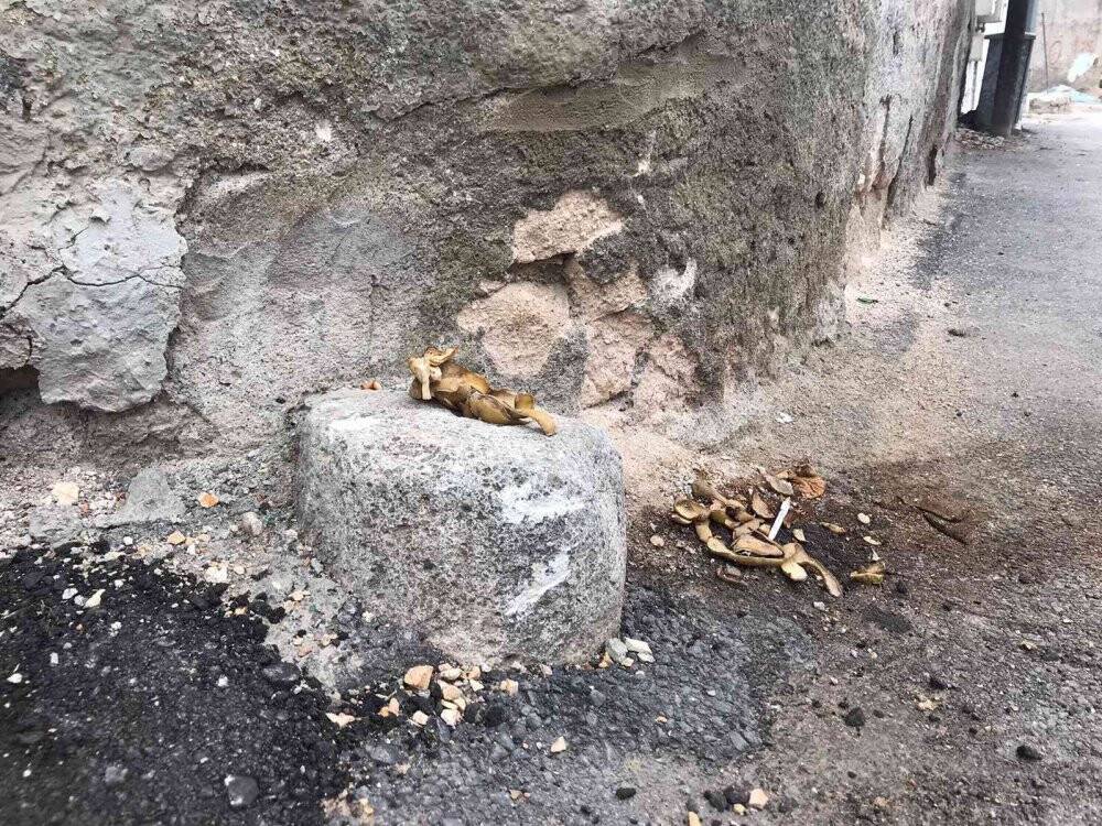 “Sadaka Taşı” çöplük oldu