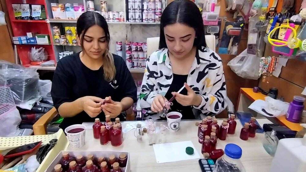 Genç kızdan dikkat çeken çalışma