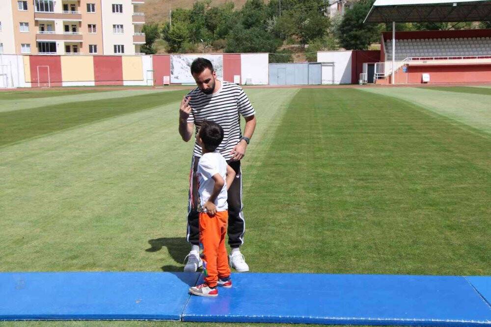 Gümüşhaneli çocuklar ilk kez cimnastik sporuyla tanıştı